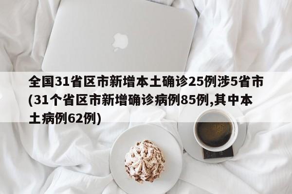 全国31省区市新增本土确诊25例涉5省市(31个省区市新增确诊病例85例,其中本土病例62例)